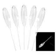 5Pcs Clear Plastic Casting Bobbers Bombarda Fishing Bobber Floats for Rigs