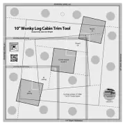 Creative Grids 10 Inch Wonky Log Cabin Trim Tool CGRJAW13