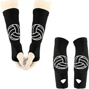 [AGDGV] Volleyball Arm Sleeves – Passing & Hitting Forearm Sleeves for Women Men, Thumb Hole Design for Baseball Training, Sports Compression Accessories