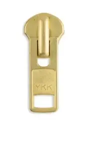 YKK #10 Metal Jacket /Chaps Zipper Pull -Brass