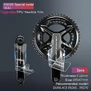 Road Bike Crank Protective Film Carbon Fiber Universal Crank Guards Protective Film Anti-collision Road Bicycle Crank Stickers R9200 DA