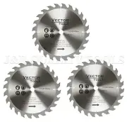 3 VCT 8-1/4" CARBIDE TIPPED 24T CIRCULAR SAW BLADES 24 TOOTH 5/8 ARBOR