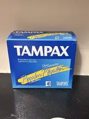 Vintage Tampax Tampons 40 Count Sealed