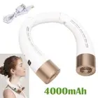 Necks Hanging Fan 4000mAh Portable Foldable USB Rechargeable Leafless Air