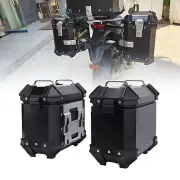 New 18L Motorcycle Side Case Motorbike Hard Side Saddlebag Box With Safety Lock