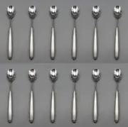Oneida Stainless Flatware LAMAIS (Frosted) Iced Tea Spoons - Set of Twelve USA