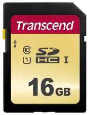 Transcend 16GB 500S SDHC UHS-I SD Memory Card CL10 MLC Flash TS16GSDC500S