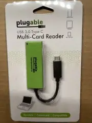 Plugable USB C SD Card Reader - Enable USB-C Laptop to Read SD, MMC or MS Cards