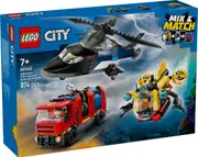 LEGO City Helicopter, Fire Engine & Submarine Remix 60462