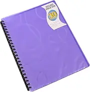 Bantex Display Book Refillable A4 Jewel Polypropylene Cover Purple 30 Pockets [Item No. 100851920]