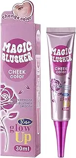 Liquid Blush,Waterproof Color Changing Natural Blush Cream - Makeup Accessory for Under-eye Brightening Highlighting Contouring