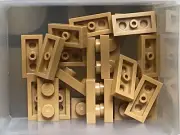 LEGO Parts - Medium Nougat Plate 1 x 2 - No 3023 - QTY 25