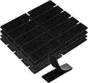Lnngub 20 Pcs 1x3 Inch Hook and Loop Strips with Adhesive,Heavy Duty Adhesive Hook and Loop Strips Nylon Self Adhesive Tape for Home School Office and Crafting Prevents Sofa Cushions from Sliding