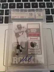2010 Playoff Contenders Legarrette Blount RC Auto - AU/287 - BGS 10/10 PRISTINE