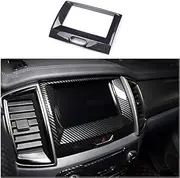 ruihe Carbon Fiber Color Inner Center Navigation Frame Cover Fit for Ford Ranger 2015 2016 2017 2018 2019 2020 2021