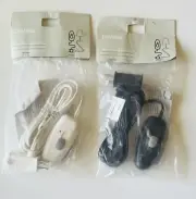 One IKEA DIMMA DIMMER SWITCH 78 3/4"(2m)Cord 300W(WHITE/BLACK)TABLE LAMP CONTROL