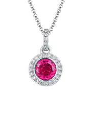 Diana M. Fine Jewelry 14K 0.97 ct. tw. Diamond & Corundum Necklace