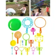 Bubble Wand with Tray Set Tool for Kids Family Entertainment Large&Small