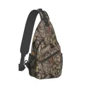 Hunting Camouflage Camo Forest Sling Backpack Crossbody Sling Bag Casual Ches...