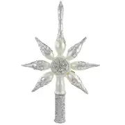 Blubom Tree Topper Silver Glitter Reflector Star Tree Topper Final Christmas