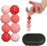 Magnetic Sensory Fidget Ball Toy, Attracting Stress Ball with Silicone Shell for Adults and Teens, Peace of Hands and Anxiety Mind, Fun Stress Free Magnet Balls. (Pink)