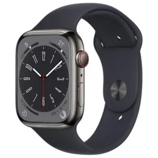 【Apple】Apple Watch S8 LTE版 41mm(不鏽鋼金屬錶殼搭配運動錶帶)