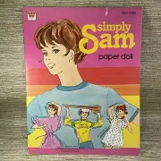 Simply Sam Paper Doll Book 1980 Whitman Book Samantha Uncut Unused Vintage
