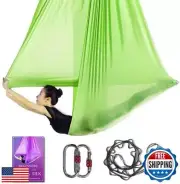 Aerial Yoga Hammock L:5M W:2.8M Aerial Pilates Silk Yoga Swing Set with 2000
