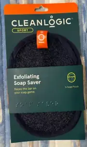 Cleanlogic Sport Exfoliating Soap Saver 1 Piece Blue NEW