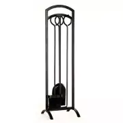NEW IN BOX Style Selections 3-PC Fireplace Tool Set (Black) #3730324