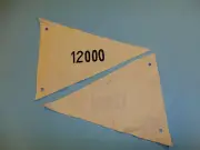 b0420 WW 2 German Navy Sub Tonnage Pennant 12000 U-Boat Kriegsmarine R18C