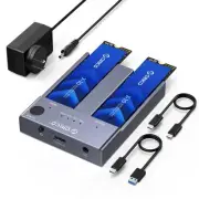 M.2 NVMe Cloner Dual-Bay NVMe Docking Station Offline Clone USB C to NVMe SSD...