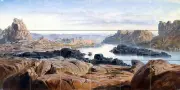 Art Edward Lear Rocks Landscape River Ceramic Mural Backsplash Bath Tile #2276