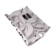 Carbureted Dual Plane Black Aluminum Intake Manifold Satin for Ford Big Block FE