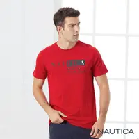 在飛比找momo購物網優惠-【NAUTICA】男裝撞色LOGO純綿短袖T恤(紅色)