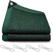 90% Blackish Green Shade Cloth, 6.5x10FT Resistant Garden Sun Shade Net, Durable Mesh Shade Tarp with Reinforced Grommets for Greenhouse, Plant, Chicken Coop, Pergola, Canopy
