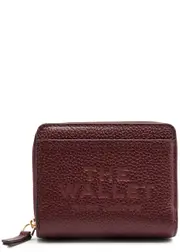 Marc Jacobs The Wallet Mini Leather Wallet - Burgundy ONE SIZE