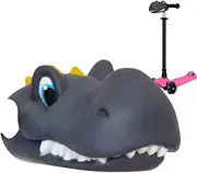 Humkopnl Scooter Accessories for Kids, Cute Handlebar Decorations, Dinosaur Head, for Kids Girls Boys, Silicone Scooter Decor for Kick Scooter