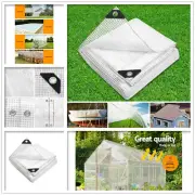 Tarpaulin Tarp Cover Heavy Duty Tarps Poly Garden Canvas Camping Tent UV Outdoor