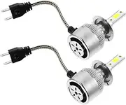 GLEAVI 1 Pair Headlights Film Rechargeable Head Torch LED Light LED Interior Lights Tint Dimmable Converters LED Head Torch Aviation Aluminum Silver