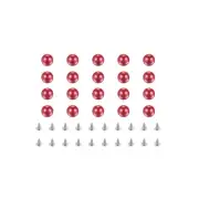 Pearl Rivet Studs Kit, 8mm Pearl Rivets Faux Pearls Rivets Red 50 Set