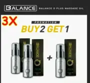 Balance O Plus Massage OIL For Men Enhancement Increase Size Tough Durable X 3