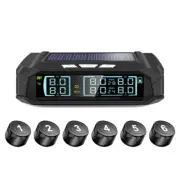 LCD TPMS Wireless Car Solar Tire Pressure System Alarm +6 External Sensor AU