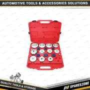 18 Pcs of PK Tool HD Cup Style 1/2" & 3/8" Oil Filter Cartridge Nut Removal Kit