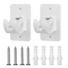 Pole Screws Wall Hooks Mounting Bracket Fixing Rod Holder Curtain Rod Holder