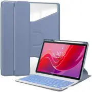 For Lenovo Tab M11 (Xiaoxin Pad 11 2024) Case PU+Acrylic Tablet Stand Cover with Bluetooth Keyboard