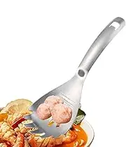 Grinding Spoon Strainer, Garlic Crusher Spoon, Stainless Steel Kitchen Grinding Spoon - Multipurpose Kitchen Utensil for Grinding Spices and Scraping off the Left of the Bottle Bottom