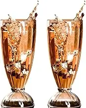 14oz Plastic Highball, Cocktail & Juice Glasses Set of 2- BPA-Free Shatterproof Reusable Drinking Cups, Clear Dishwasher-Safe Barware for Poolside, Camping, Outdoor, Parties