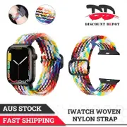 For Apple Watch Braided Solo Loop Band 38/40/41/42/44/45 iWatch 7/6/5/4/3/2/1/SE