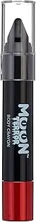 Moon Terror - Halloween Face Paint Stick / Body Crayon makeup for the Face & Body - 3.5g - Easily create spooky designs like a pro! Perfect for vampire, ghost, skeleton, witch, pumpkin, monster etc - Midnight Black